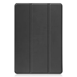 Sleek Tri - Fold Stand Case with Hard Back Shell for TCL TAB 10s -10.1IN (Black)