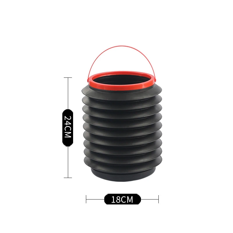 4l Car Trash Can Car Supplies Folding Trash Can Multi-function Telescopic Bucket Creative Portable Storage Bucket