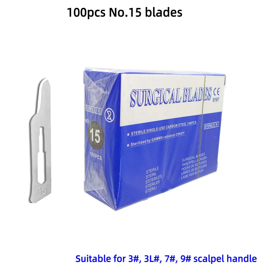 100 Stück chirurgische Klinge aus Edelstahl10 # /11 # /12 # 15 # 18 # 22 # 23 # für Beauty Phone Maintenance DIY Hobby, Kunst, Handwerk, Modellschneiden – Detail 16