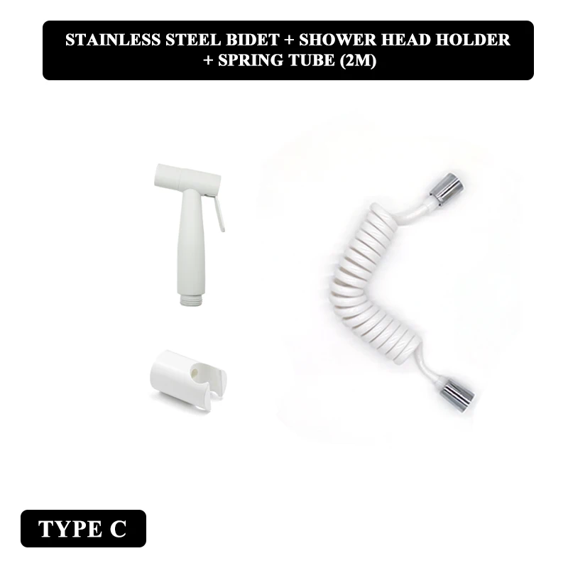 Pulvérisateur Bidet Shattaf + Tuyau 2m | Kit De Douchette Toilette à Main