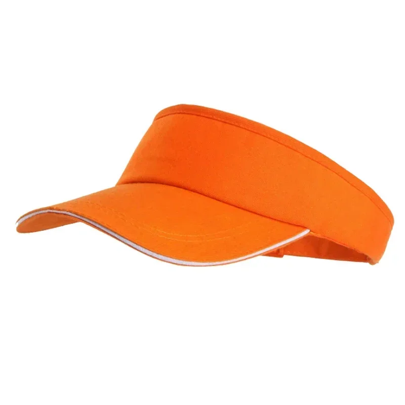 Men and Women Outdoor Sports Tennis Caps Adjustable Sports Headband Classic Sun Visor Hat Running Caps Tennis Beach Hat