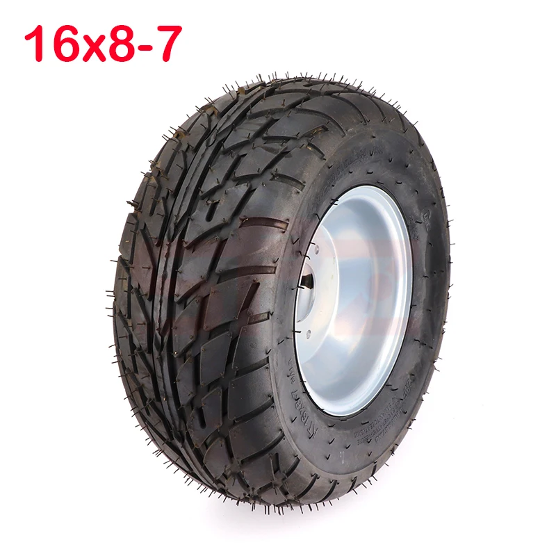 16x8 7 inch off road tires and wheels suitable for 125cc 110cc quad