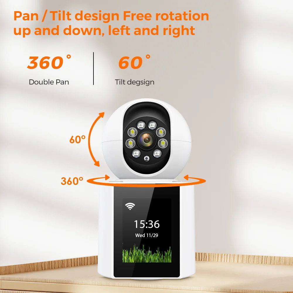   PTZ ī޶ ǳ ̺ , 2.4 ġ IPS ũ, ȭ ȭ , Ʈ , ڵ   IP ī޶, 4MP