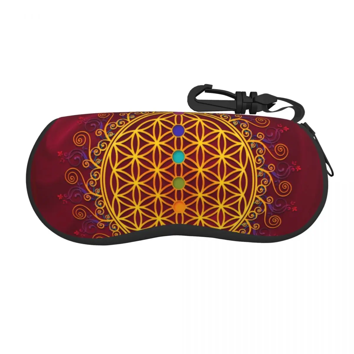 

Flower Of Life Shell Eyeglasses Protector Cases Cute Sunglass Case Spirituality Yoga Zen Mandala Glasses Bag