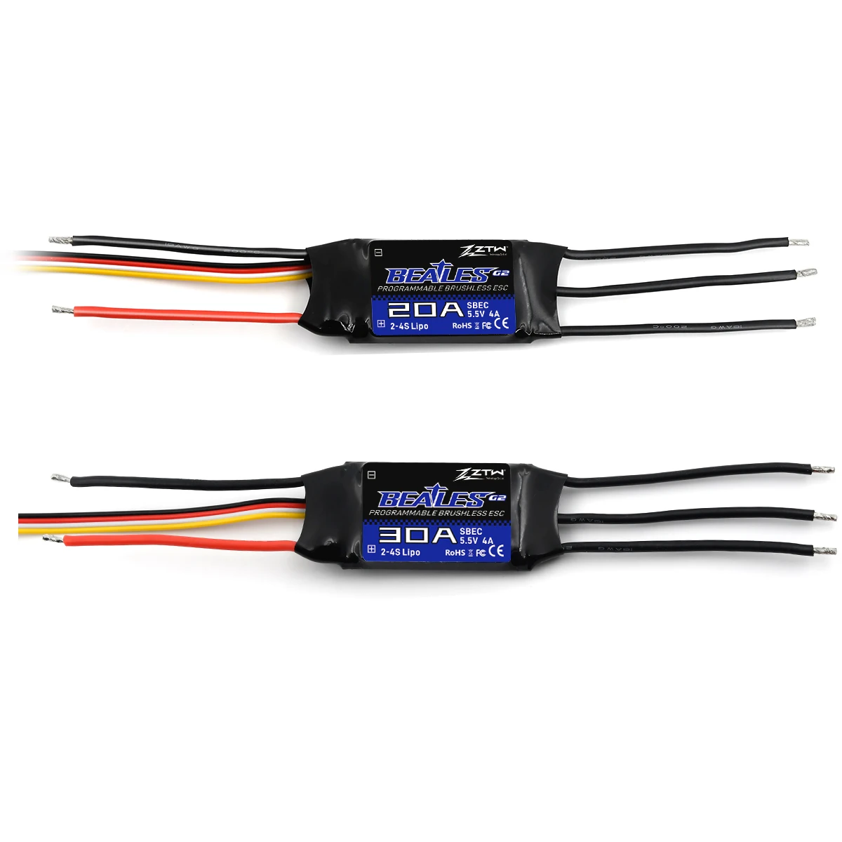 ZTW Beatles G2 ESC 20A/30A/40A/50A/60A/80A/100A/120A 2-6S
