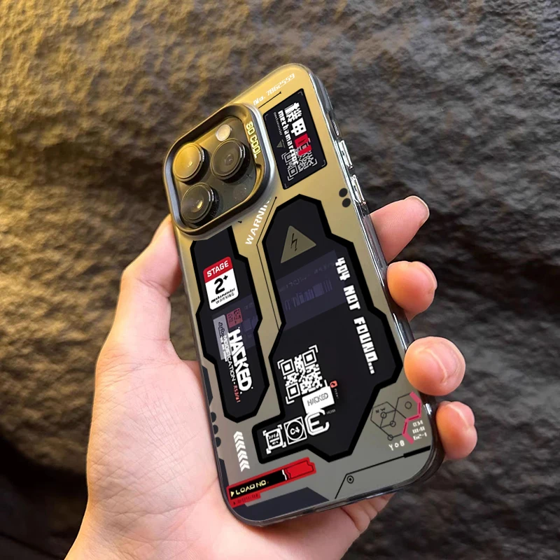 Mecha-Style Graffiti Phone Case Cover