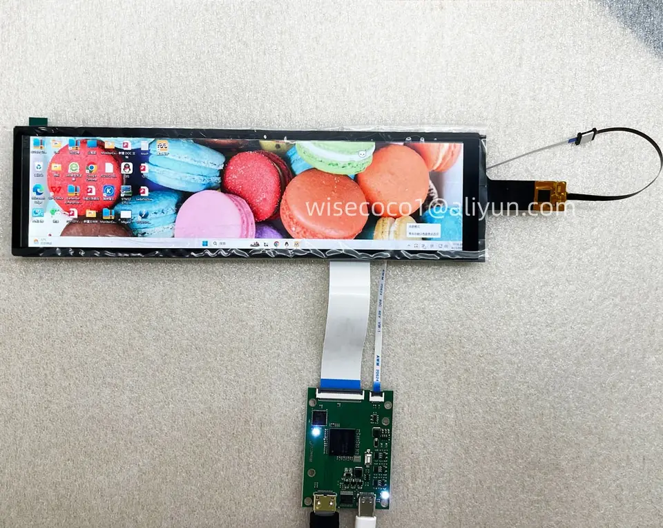 Wisecoco 8.8 Inch 1920x480 Stretched Bar IPS Display Capacitive Touch Screen TFT Module For Raspberry Pi Aida64 Sub Monitor 60hz image 2