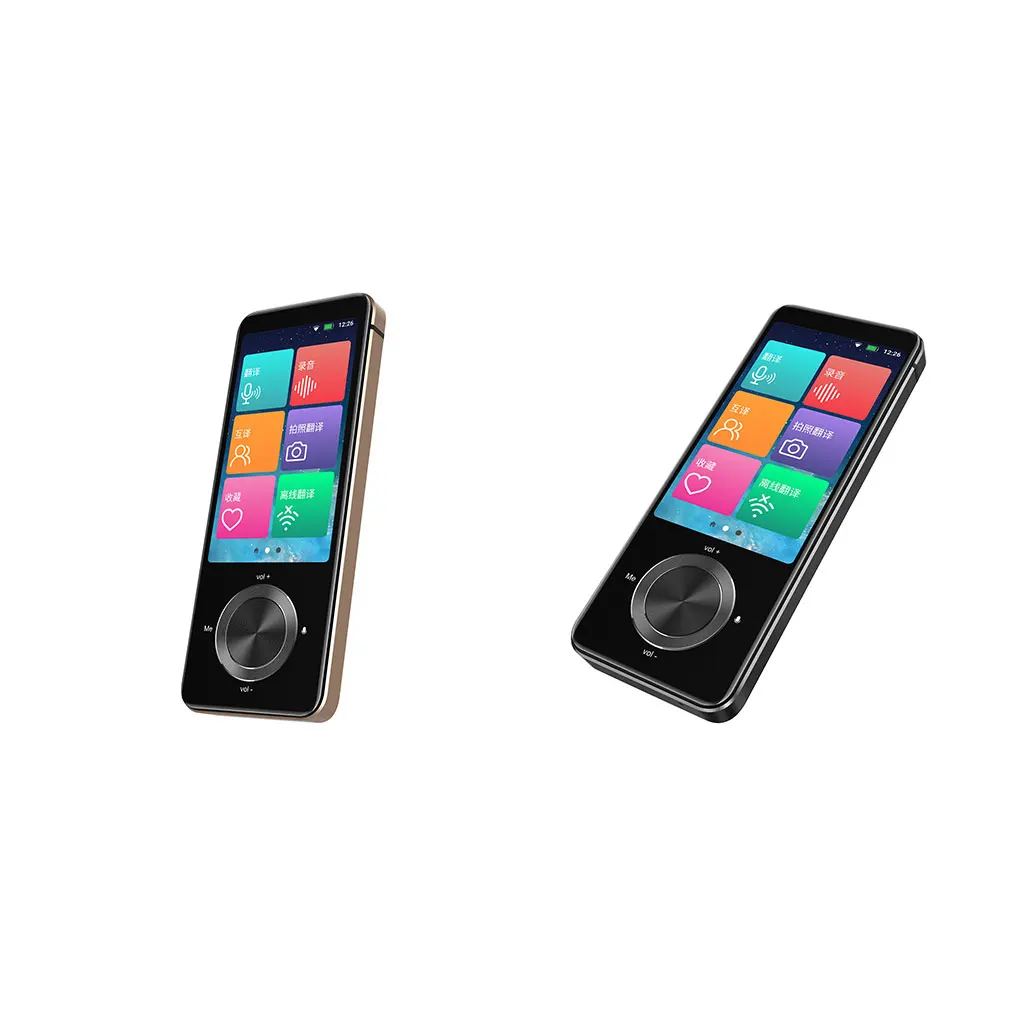 

Translator Instant Voice Smart Translators Translating Device Aluminum Alloy Travelling Supplies Office Accessory Black