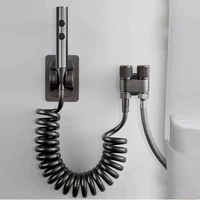 Handheld Toilet Bidet Faucet Rain Sprayer Stainless Steel Dual Button Bidet Sprayer Set Handheld Sprayer Shower Self-Cleaning 2