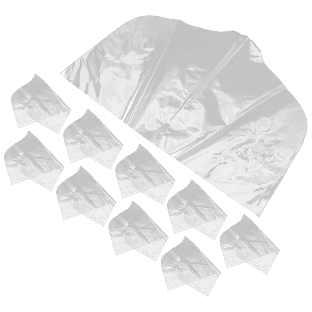 

10 Pcs Clothing Dust Cover Kids' Garment Clothes Bag Hanging Pocket Covers Dry Cleaner Bags Pvc Clear Plastic Cleaning Supplies