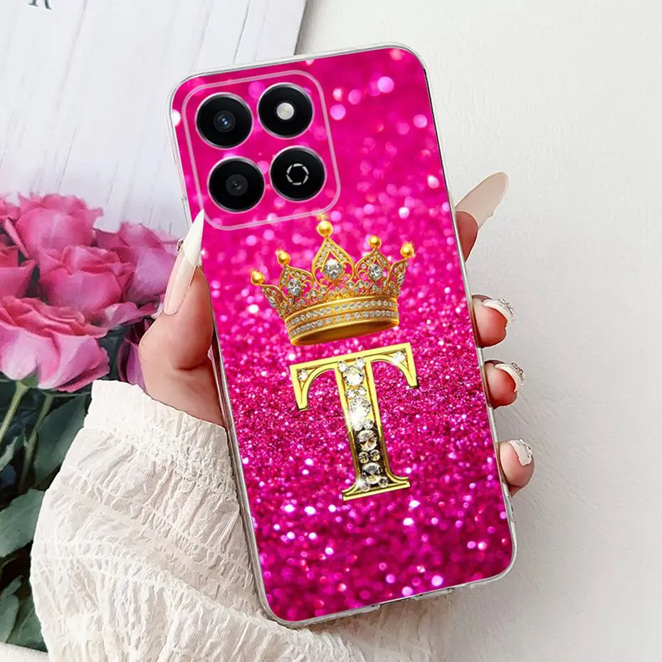 Fashion Letter Clear TPU Slim Soft Silicone Phone Case Bumper