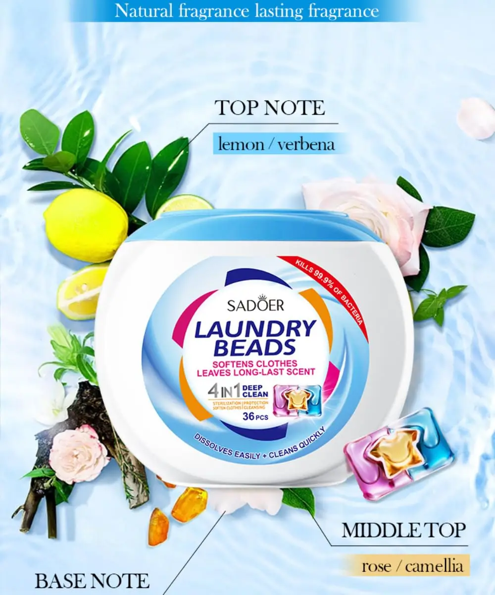 Deep-cleaning Laundry Detergent for Clothes 36 Count Nscented and Hypoallergenic for Sensitive Skin Deep-cleaning Laundry - Image 5