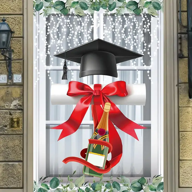 Graduation Door Banner Graduation Season Photo Backdrop 32x48 Inch Congrats Grad Graduation Backdrop Home Party Decorations