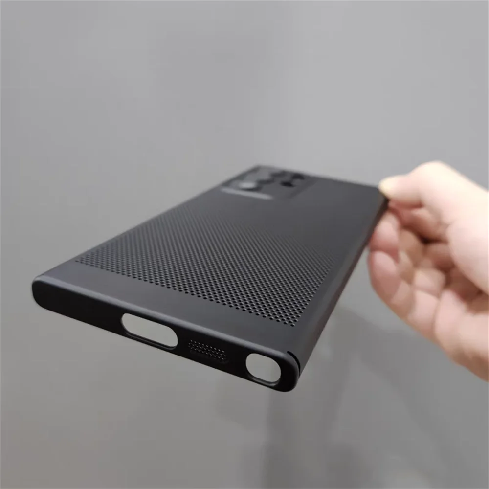 Slim Breathable Heat Dissipation Mesh Phone Case with Lens Protection and Bumper Cover