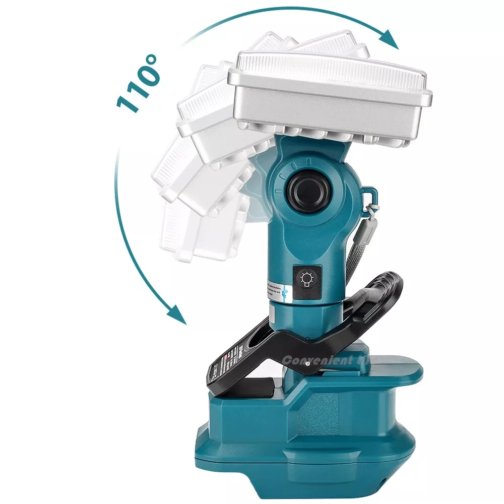 4200LM Cordless LED Work Light for Makita 18V Battery Floodlight Spotlight Flash