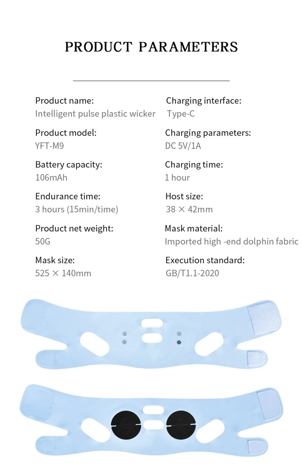 Microcurrent Face Shaping Device – EMS Smart Pulse V-Line Lifting Tool