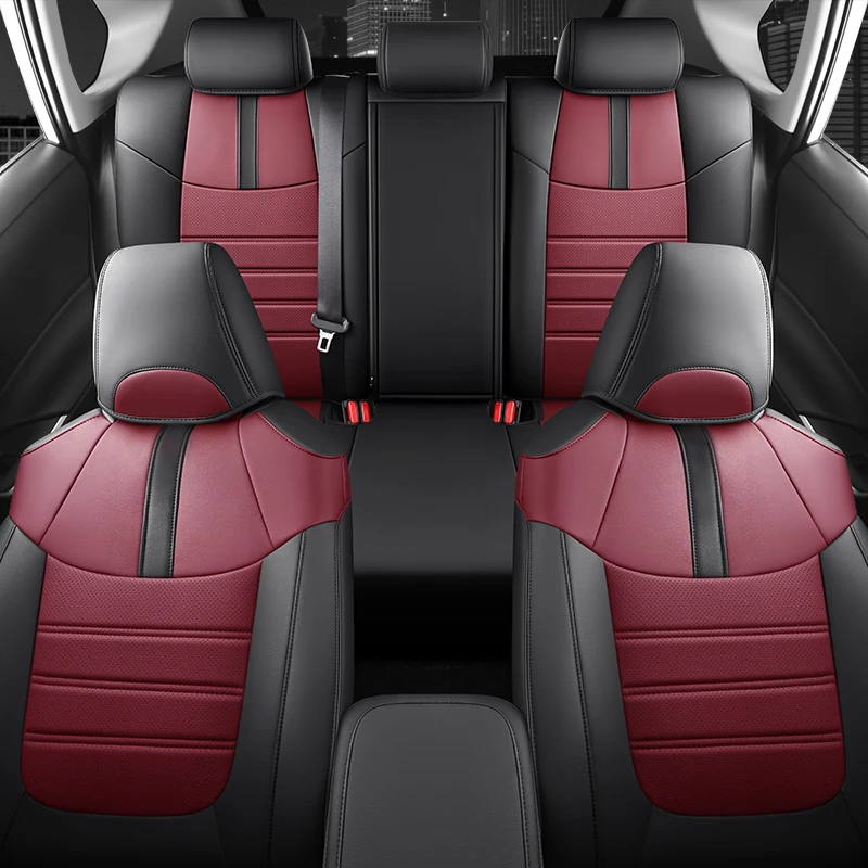 2020-2024 도요타 RAV4 용 맞춤형 카시트 커버, 전면 및 후면 풀 세트, 유럽 버전