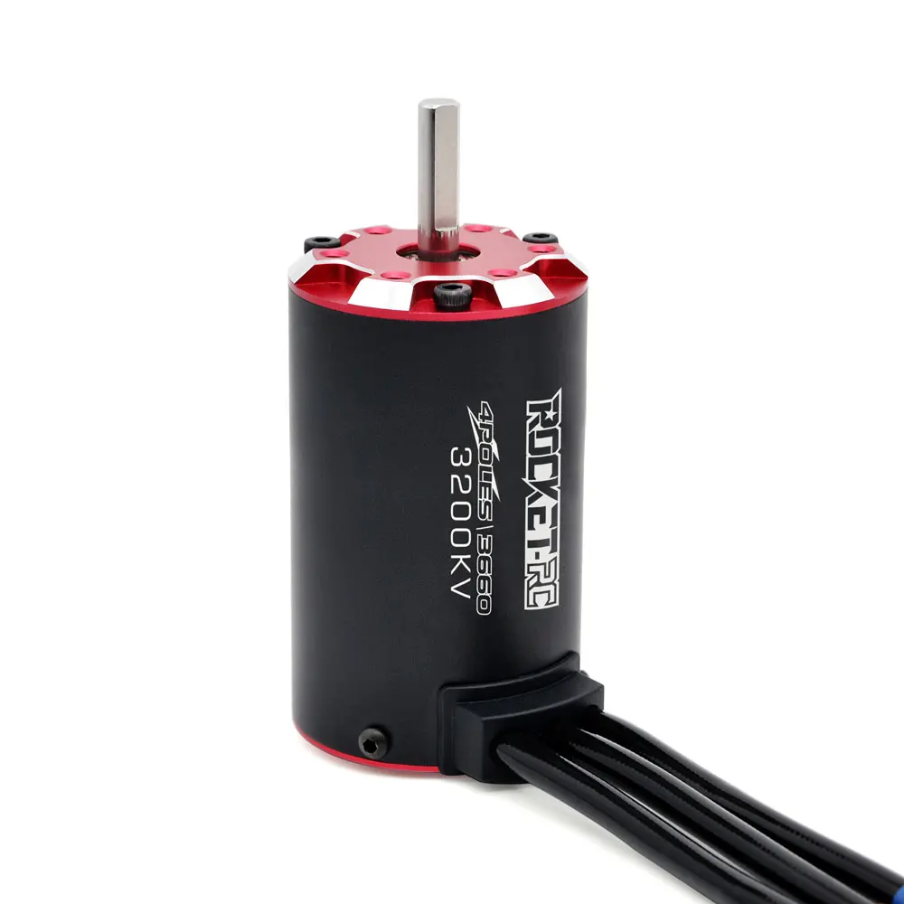 Rocket V2 Waterproof 3660 4250KV 3660KV 3200KV 2800KV Brushless Motor 90A 60A ESC Combo Set for 1/8 1/10 RC Car Tank Vehicle