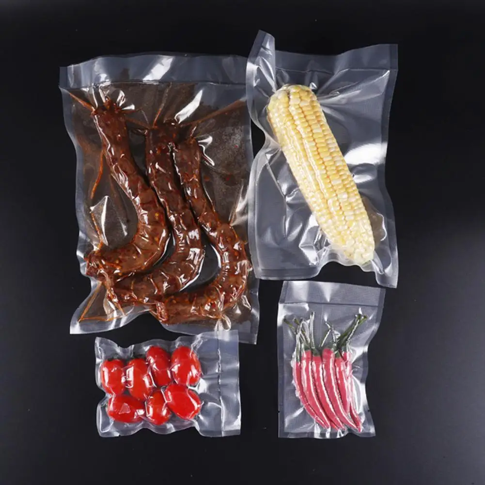 100Pcs Plastic Bag Vacuum Sealer Bags Food Fresh Keeping Vacuum