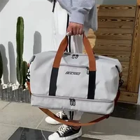 Fashion Gym Fitness Bags For Women Large Capacity Men's Sports bag Waterproof Weekend Voyage Female Messenger Bag Dry And Wet 1