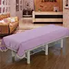 Beauty Salon Thickened Bed Sheets with Hole Physiotherapy Massage Spa Solid Color Lace Cotton Linen Bed Cover Bedspread 2