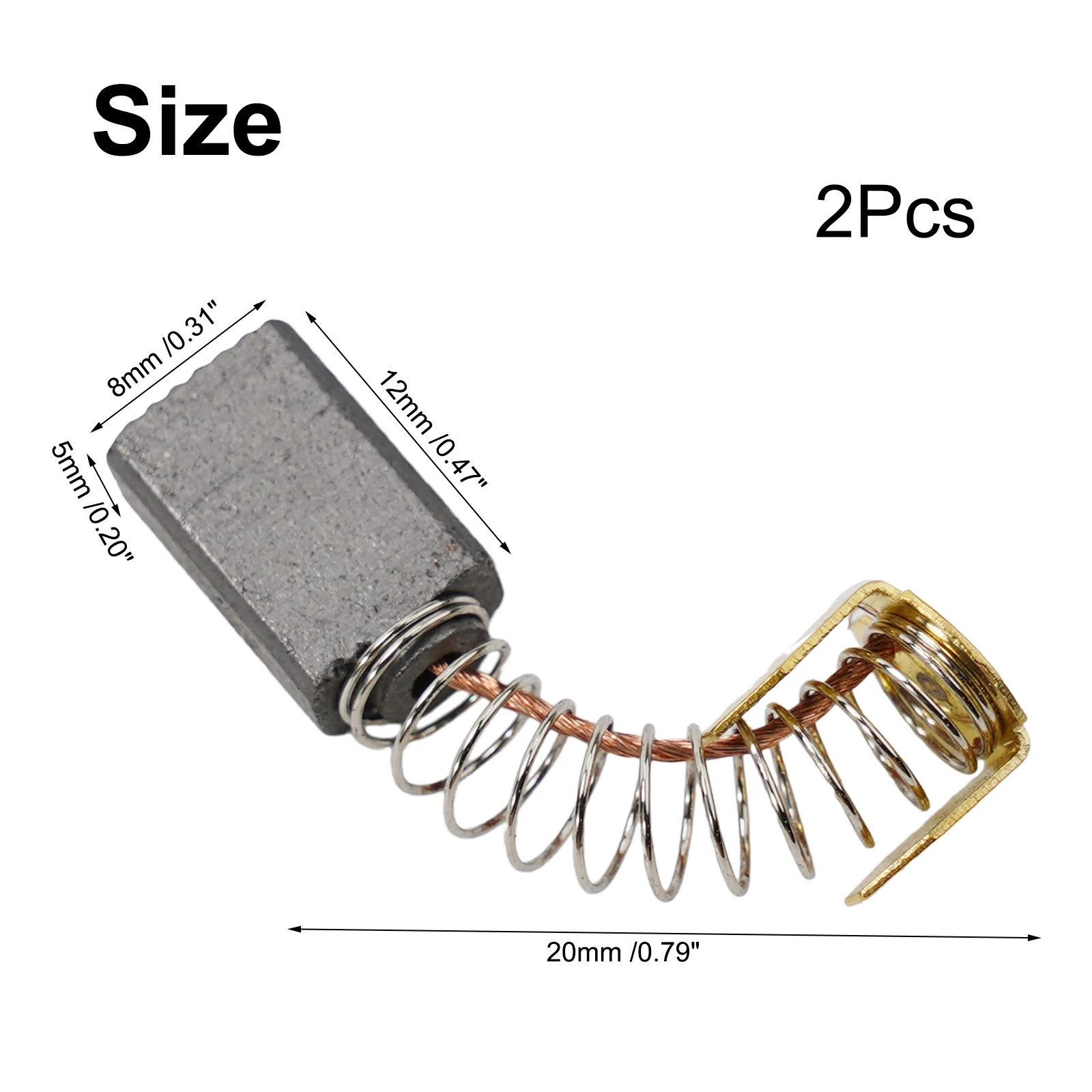 2pcs carbon brush motors sbc brakes carbon brushes 5x5x16mm for angle grinder rotary hammer drill power tool accessories 2PCS Carbon And Metal Brushes For Motor Angle Grinder 15mm X 8mm X 5mm Tool Power Tool Accessories Automation, Motors