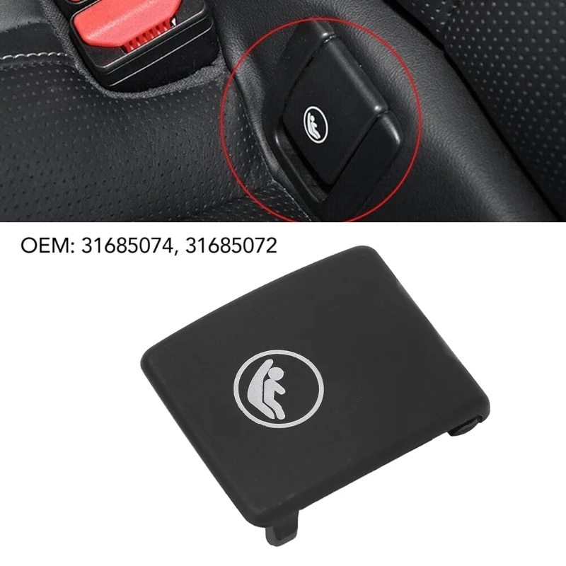 후면 어린이 안전 버클 커버는 31685072 자동차 후면 어린이 고정 Isofix 커버 자동 예비 부품 간단한 고정 ABS를 대체합니다.