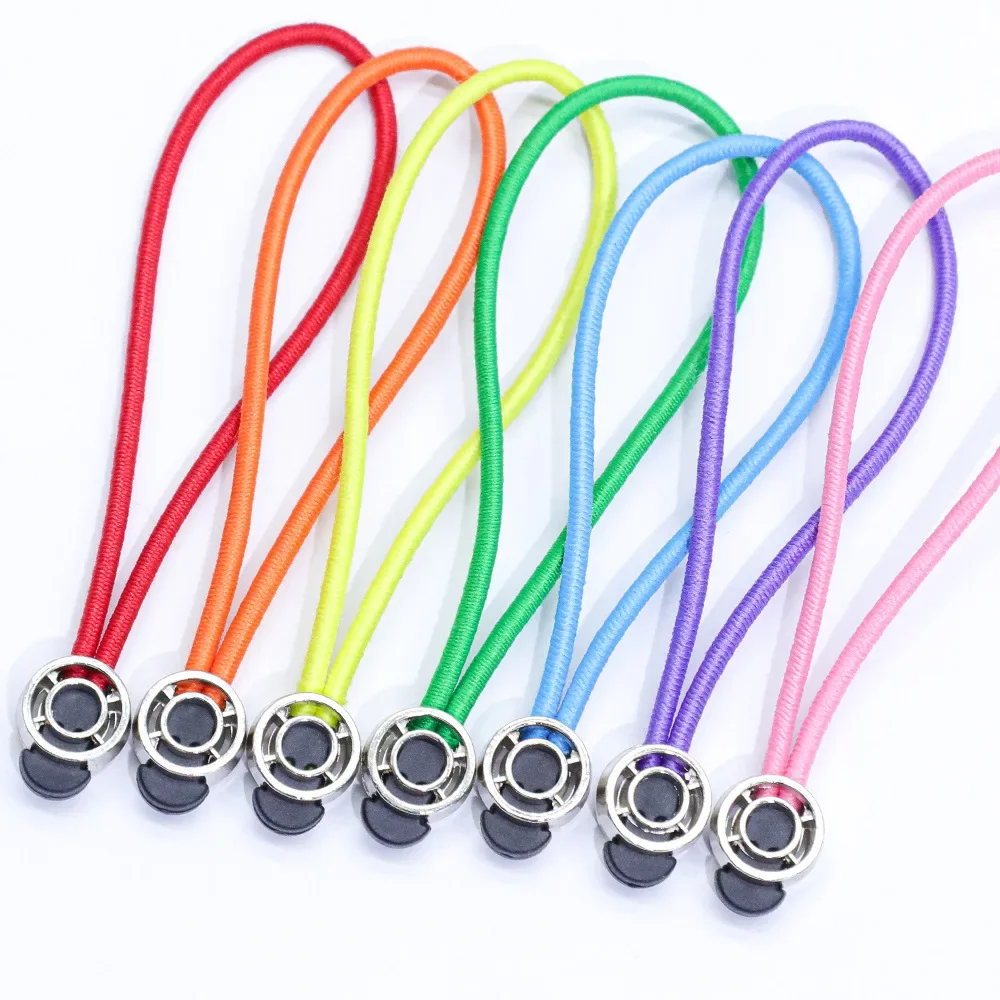 Lulu Yoga Clothing Zipper Cord Elastic Bandage Hardware Bag Puller Zipper Head Tail for Men Women Children Baby Accessori