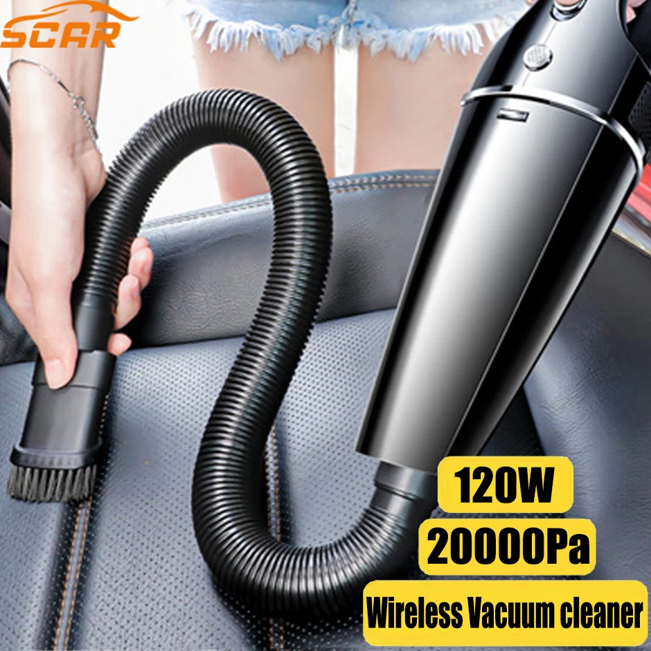 20000PaWirelessVacuumCleaner120WHighPowerSuctionHandheldVacuum