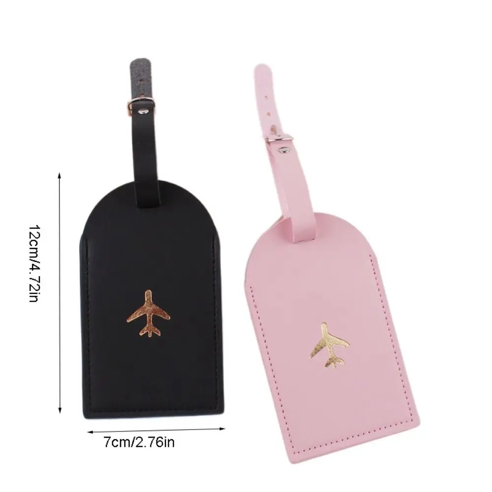 Airplane Suitcase Tag PU Luggage Tag Boarding Pass Colorful Baggage Name Tags Address Label Travel Accessories Information Card