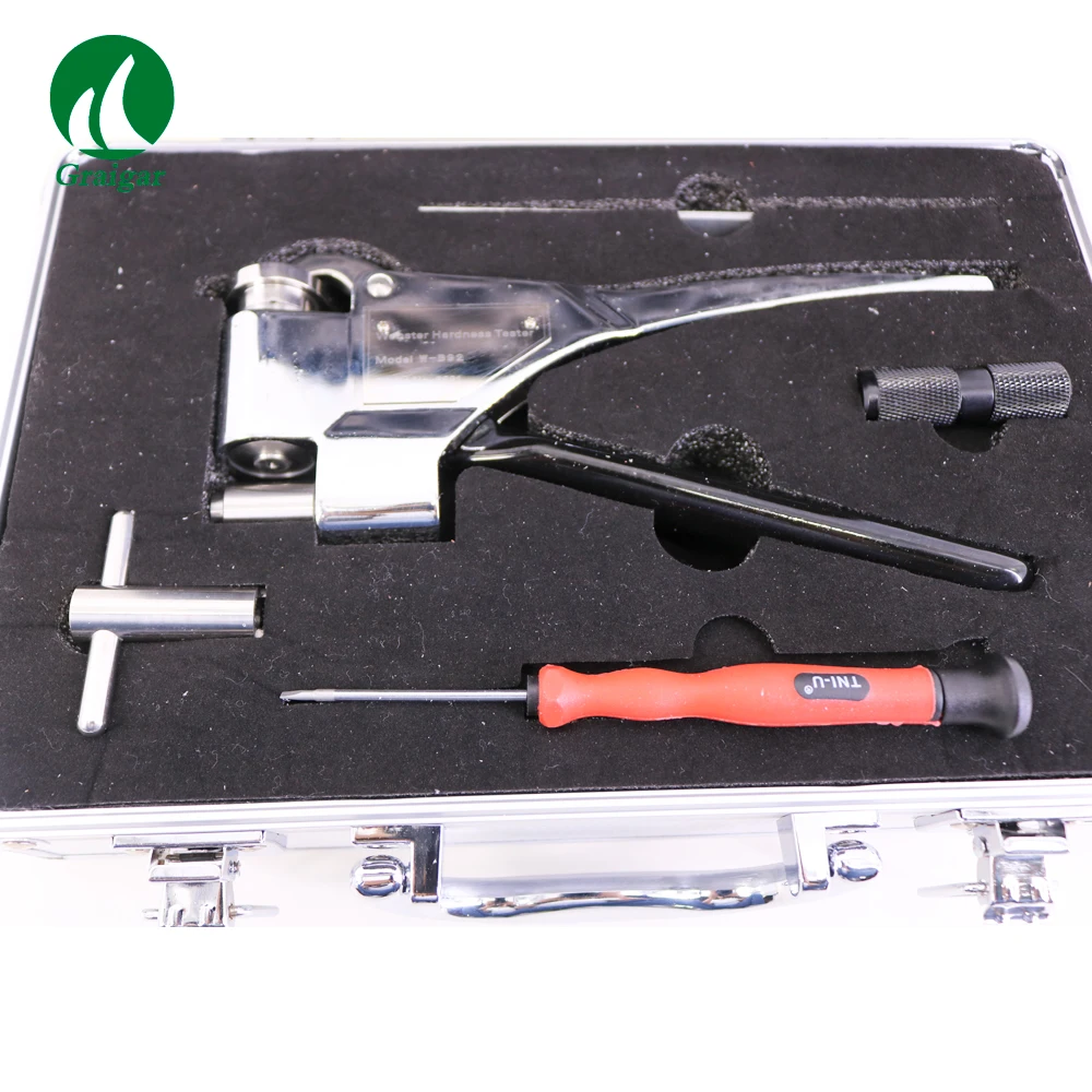 Handheld Webster Hardness Tester W-B92 Soft Stainless Steel Hardness Meter For Mild Steel Specimen Testing Range 50-92 HR