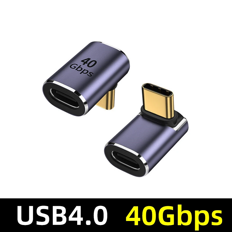 

100W Metal USB 4.0 Type C Adapter OTG 40Gbps Fast Data Transfer 8K 60Hz USB-C Charging Converter For Phone/Macbook/Laptop