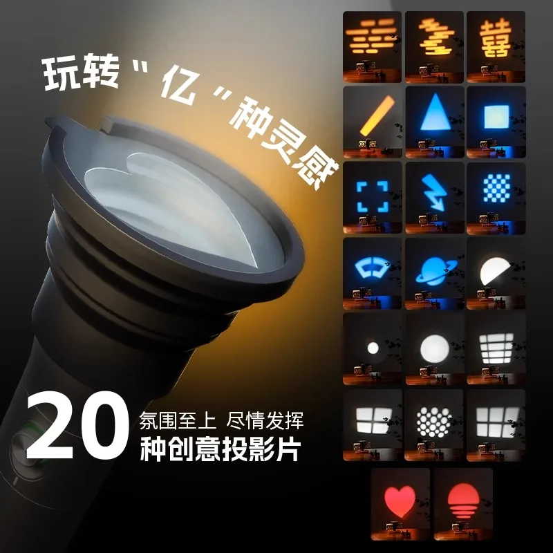 RF 10C RGB LED 사진 촬영용 플래시라이트, 7500mAh 패턴 조명, 4가지 색상/20가지 라이트 필터 비디오용 -4634