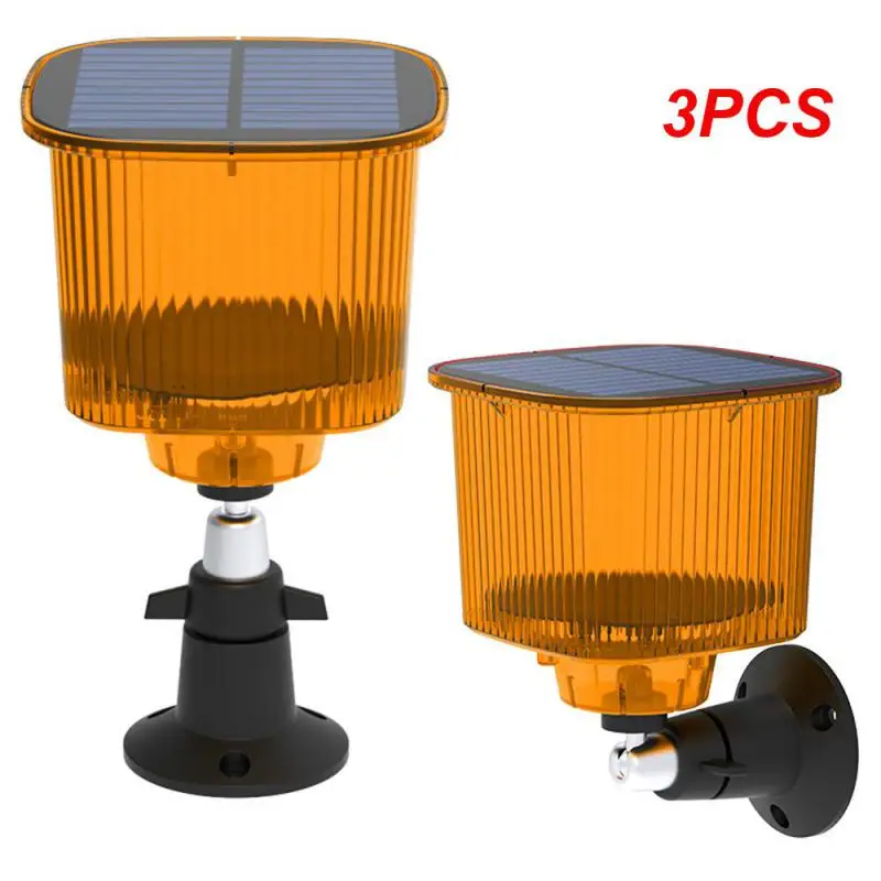 

3PCS Wild Animals Alarm Siren Red Led Laser Waterproof Recording Function Solar For Home Security Alarm System Cat Dog Repellant