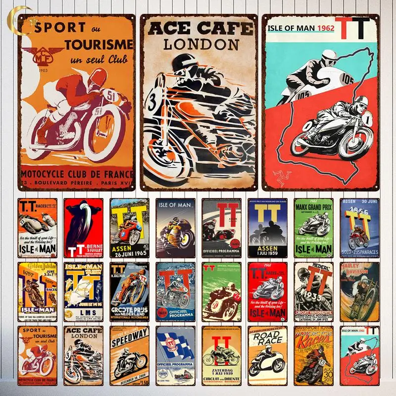 Plaque Métal Vintage Motobécane 350 - Décoration Moto - Neuve