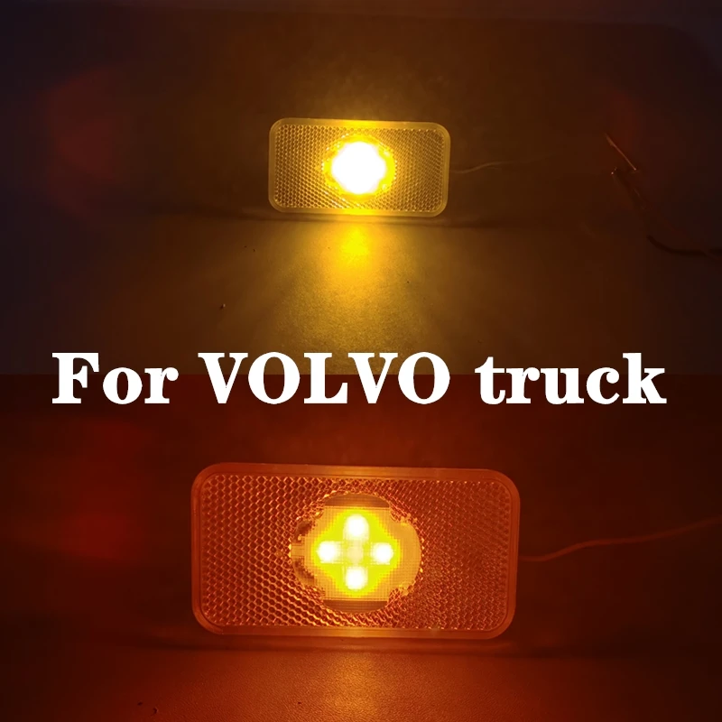 24v Yellow Amber Led Reflector Side marker lamp Light with