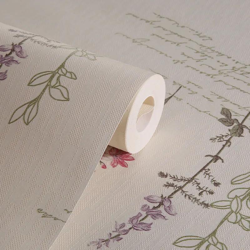 

Flowers and Plants Romantic Pastoral Wallpaper Warm Non-Woven Bedroom Living Room Tv Background Clothing Store Wall Wallpaper