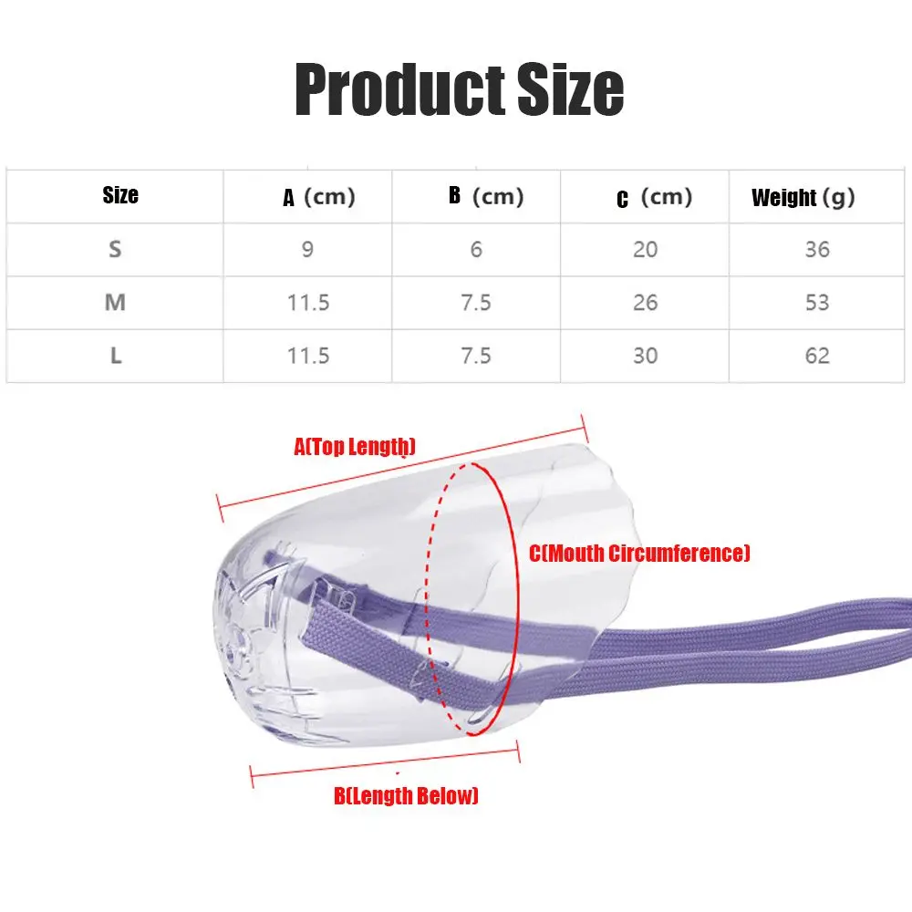 Transparent Cat Muzzle For Grooming Anti-bite Recovery Mask_voghion.com