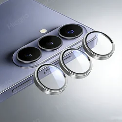 Premium 3D Full Cover Shockproof Camera Protector with Metal Ring and Tempered Glass - S26 Ultra