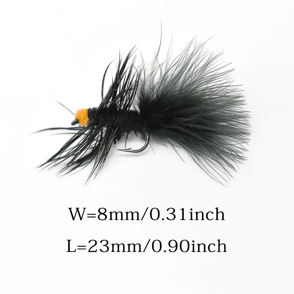 MNFT 6Pcs Wooly Bugger Streamers Fishing Fly Lures Saltwater Fly