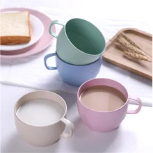 

1Pcs Wheat Straw Coffee Milk Breakfast Cup Kitchen Accessories Mouthwash Cups Office Coffee Cup Kitchen Gadge Tstumbler Cup.75z