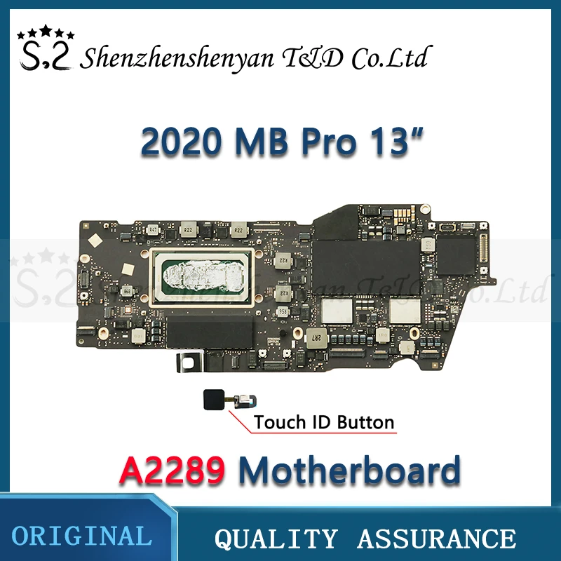 

Tested Laptop A2289 Motherboard For Apple MacBook Pro Retina Original Logic Board 13" 820-01987-A EMC 3456 2020 Year