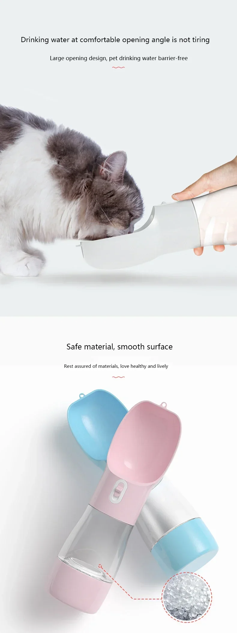 Title 8, Pet Dog Water Bottle Feeder Bowl Portable Water...