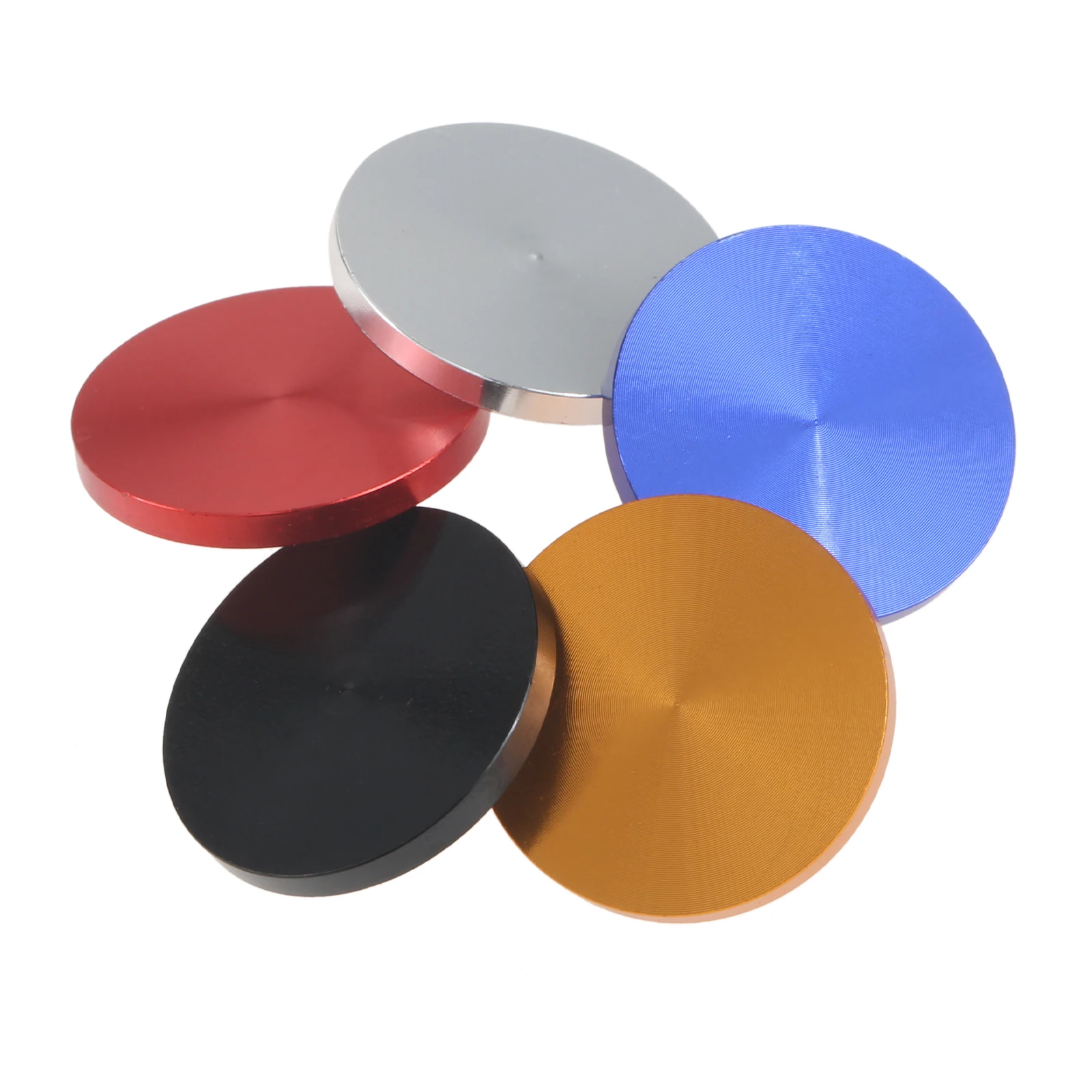 5Pcs Aluminium Alloy Round Shaped Golf Ball Position Mark Markers Golfer Training Aid Xmas Gift Red/Gold/Silver/Blue/Black 20mm