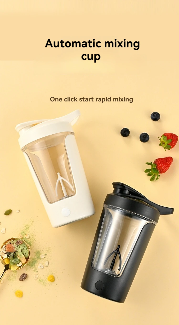 Description Picture 2 of itemElectric Protein Shaker Bottle Mixing cup Automatic Stirring Mug Coffee Milk Cup Portable Blender Sports Fitness Kettle 350ml