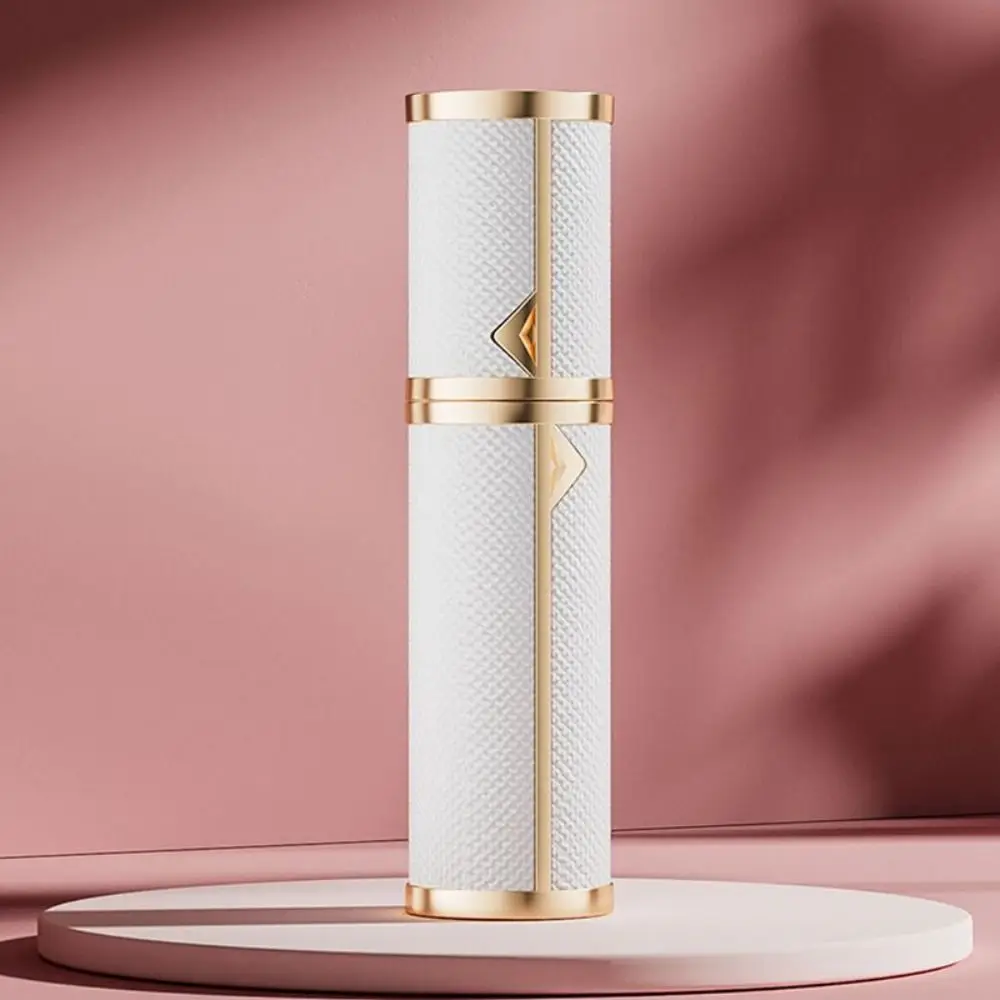 Luxury Bottom-filled Bottle Fragrance Self-pumping 5ml Real Leather Spray Bottle Cologne Moisturizer Fine Mist Atomizer