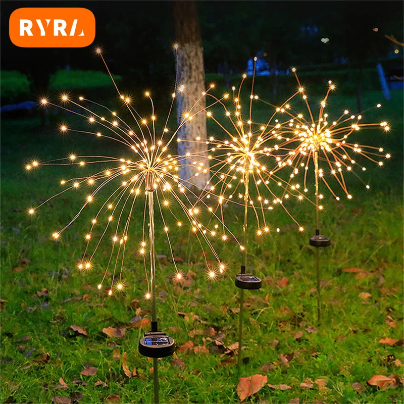 

Solar Outdoor Lights Garland 90/120/150 LEDs Festoon Led Light Waterproof Solar Firework Garden Lawn Light New Year Christmas