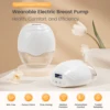2pcs Wearable Electric Breast Pump Tritan Material  Wireless Breast Pump Silent Milk Extractor BPA-free 2