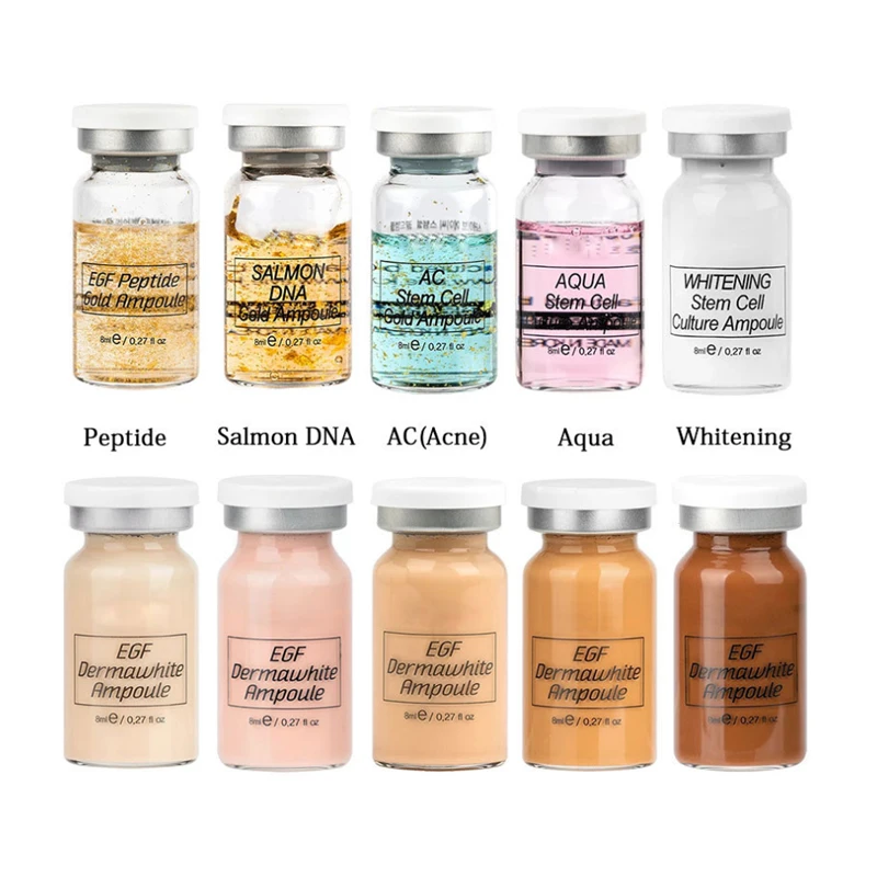 8ml BB Cream Glow Starter Kit Anti-Aging BB Whitening Cream Serum Foundation for Facial Treatment Microparticles Skin Care Kit