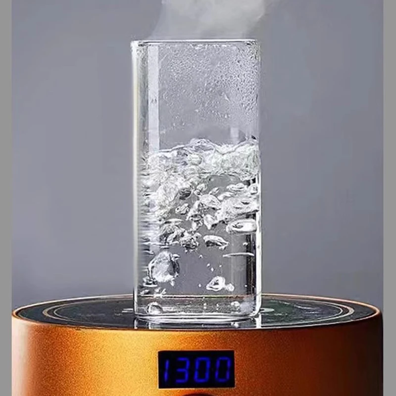 1pc Square Glass Coffee Mug with Lid and Straw Heat Resistant Transparent Milk Coffee Tea Juice Cups For Home Bar Drinkware